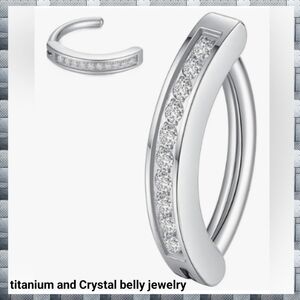 Crystal Titanium Belly Button Ring Navel Rings Body Belly Piercing Jewelry0